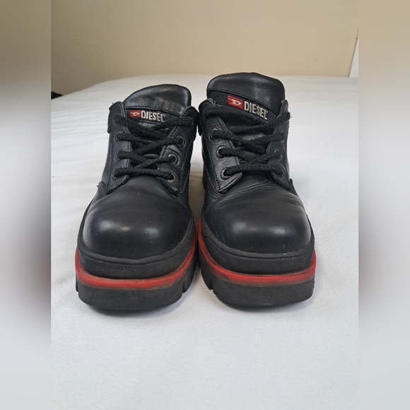 Diesel Steel Cap Mens Leather Boots Size 9 - Picture 1 of 13